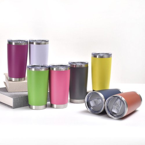 Factory customization！Eco-friendly Double Walled Stainless Steel Travel  Mug Vacuum Insulated Reusable Coffee Tumbler Cup